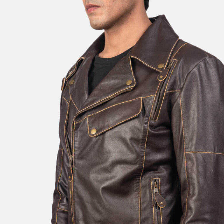 Mens Vincent Brown Leather Biker Jacket9-9-1557052745697